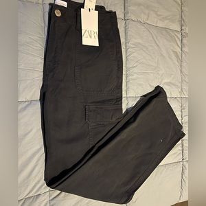 ZARA TRF Straight Leg Cargo Pants